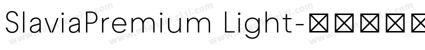 SlaviaPremium Light字体转换